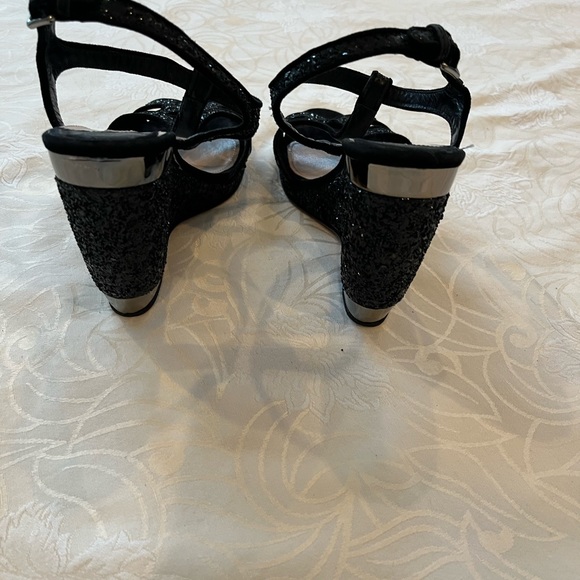 Miu miu sparkle wedge sandals 38 ( can fit up to 8.5 ) - Picture 11 of 12